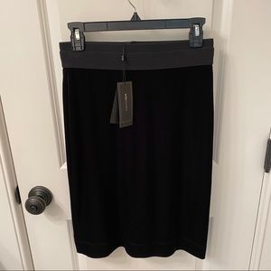 BCBG velvet stretch pencil skirt